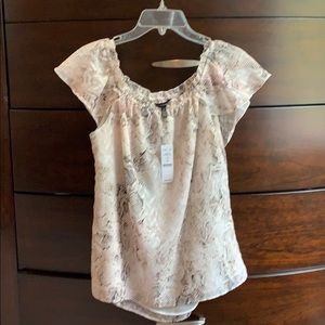 White House Black Market python blouse}.